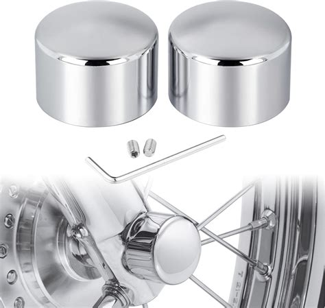 Amazon Pbymt Chrome Front Axle Nut Covers Cnc Aluminum Axle Nut