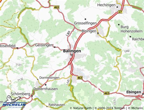 Michelin Balingen Map Viamichelin