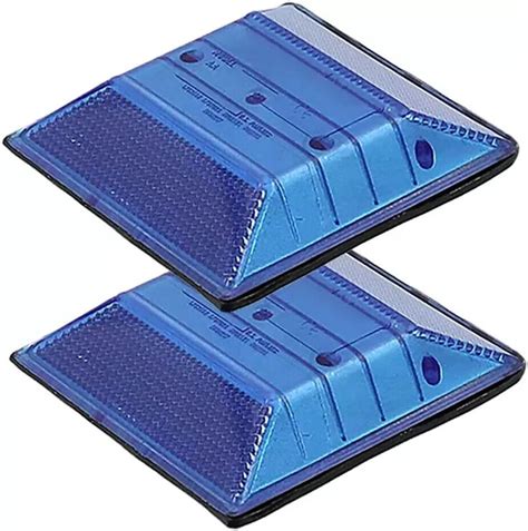 2 Pack Blue Reflective Road Driveway Marker Fire Hydrant Blue