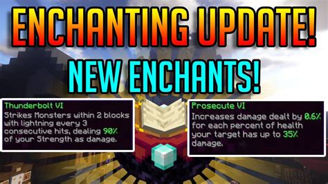 New Enchanting Update Explained New Items Hypixel Skyblock Youtube