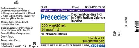 Precedex Dexmedetomidine Hydrochloride Injection Solution Precedex Dexmedetomidine