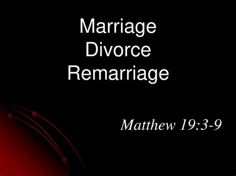 Marriage Divorce Remarriage Ppt Download