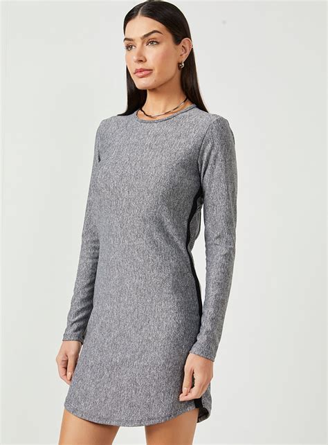 Vestido Jacquard Acetinado Compre Na Colcci Vestido Colcci Manga