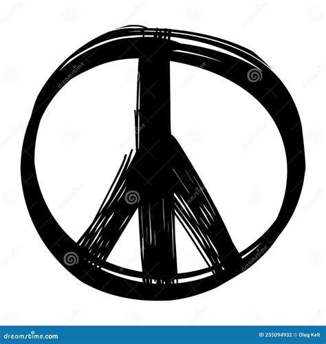 Peace Symbol Vector Icon Vector Isolated Background Eps 10 Stock