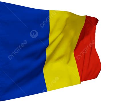 Romania Flag Flying PNG Vector PSD And Clipart With Transparent