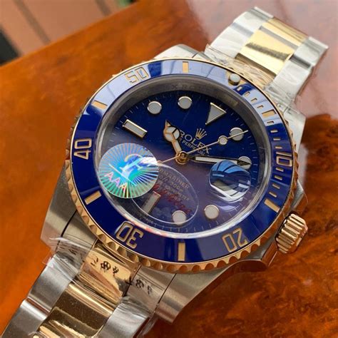 Aaa Rolex Submariner Ref 116613lb Blue And Gold 2 Tone Replica • Super