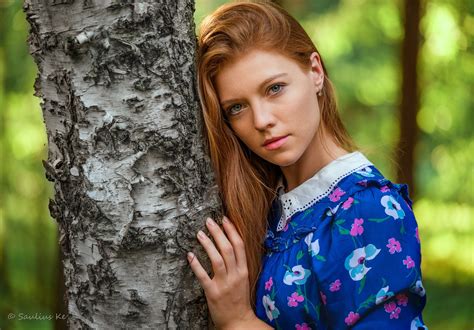 Wallpaper Women Portrait Trees Face Redhead Depth Of Field 2048x1426 Motta123 987612