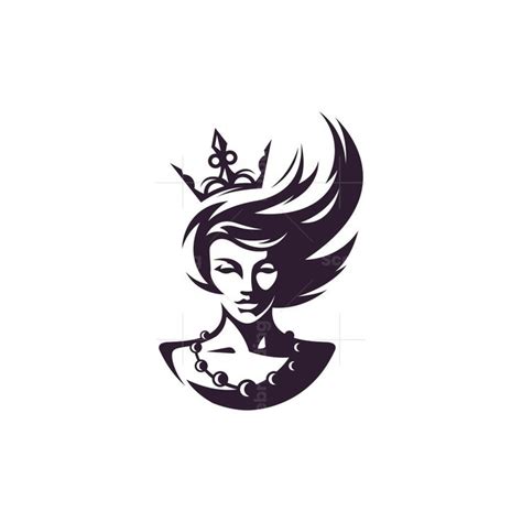 Stylish Beauty Queen Logo Sketches Beauty Queens Stylish