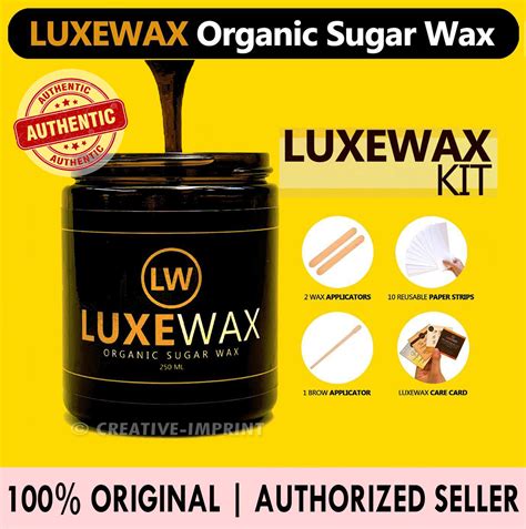 Luxewax Organic Sugar Wax Kit Or Sunflower Oil Seak Beauty