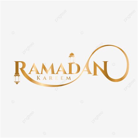 Ramadan Kareem Minimal Typography Text Effect Golden Luxury Lettering