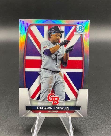 2023 Bowman Chrome Dshawn Knowles Wbc Flag Refractor 499 Wbc 36