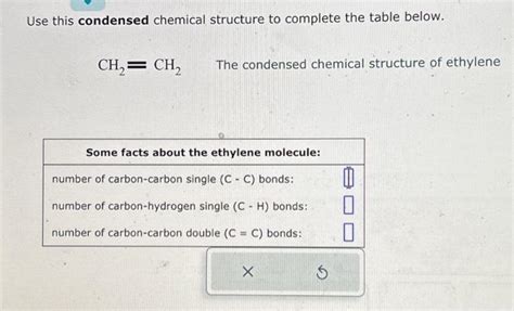 Solved Use This Condensed Chemical Structure To Complete The Chegg