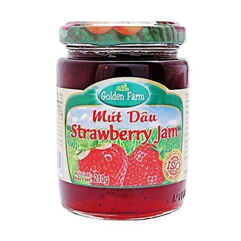 Mứt Dâu Strawberry Jam Golden Farm 210g