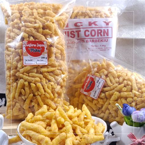 Jual Snack Kiloan Twistko Twist Corn Jagung Bakar Mickey Kg Makanan