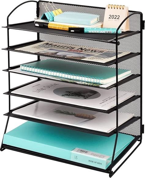 Easepres Tier Mesh Desktop File Organizer Document Letter Tray Holder