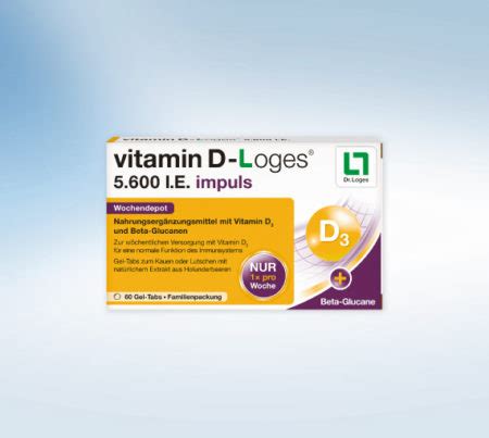 Vitamin D Loges 5600 I E Impuls Vitamin D Wochendepot Mit Beta