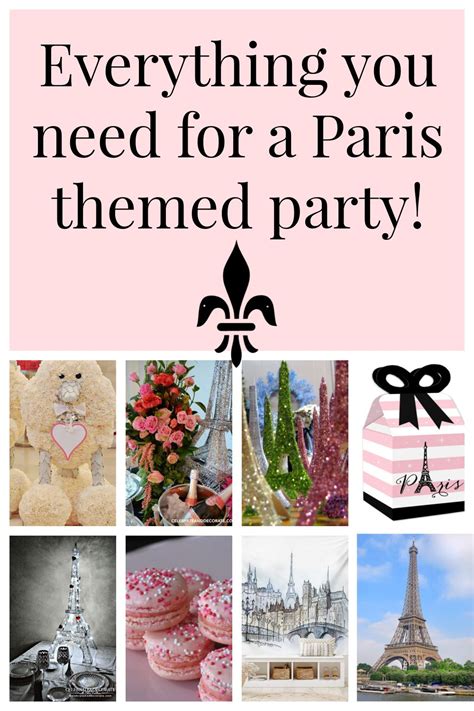 Paris Theme Party Inspiration Celebrate And Decorate Paris Theme Party Paris Themed Birthday