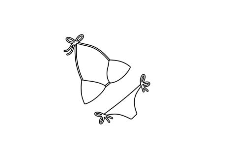 Summer Beach Bikini Line Icon Graphic By Goodcicadaid Creative Fabrica