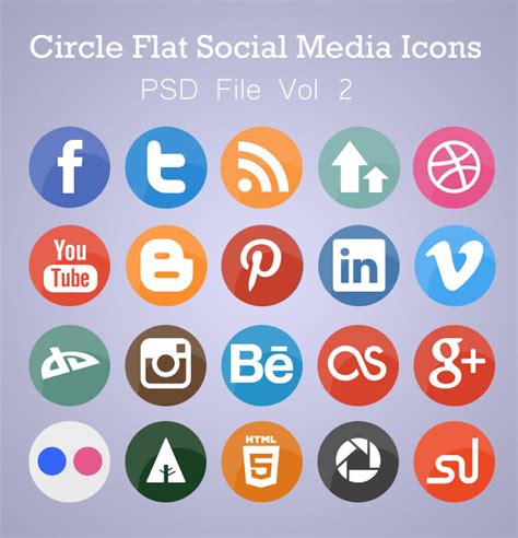 Social Media Icon Psd At Vectorified Collection Of Social Media