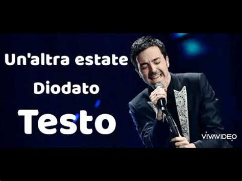 Un Altra Estate Diodato Testo Della Canzone