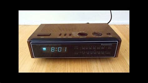 Panasonic Digital Alarm Clock Radio Rc 6115 Vintage 1980s Electronics