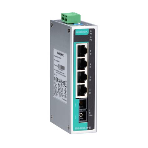 Moxa EDS 205A M SC Switch Ethernet Non Manageable Maroc