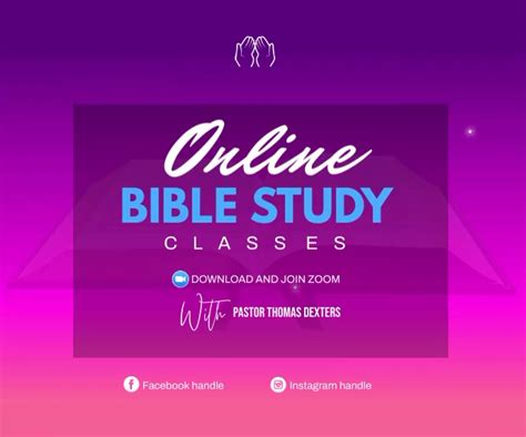 Bible Study Classes Template Postermywall