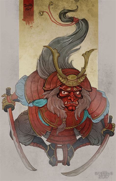 Oni By Sceith On Deviantart Japanese Art Prints Japanese Art Japanese