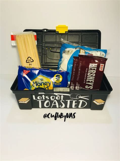 Smores Kit Box Smore Box Or Tool Box 12birthday T Etsy