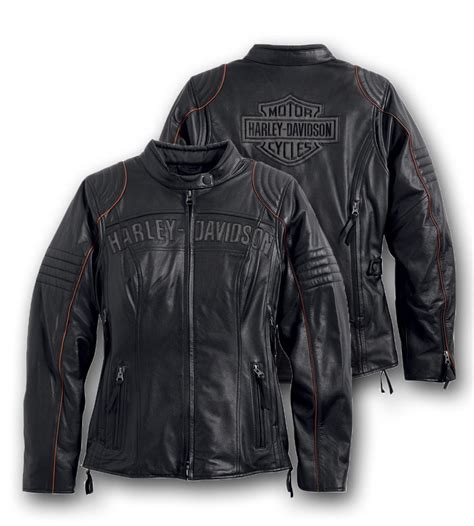 Harley Davidson® Womens Eclipse Waterproof Leather Jacket With Triple