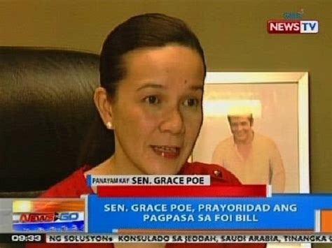 Ntg Sen Grace Poe Prayoridad Ang Pagpasa Ng Foi Bill Youtube