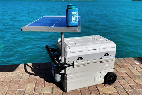 Portable Solar Powered Cooler For Off Grid Ice Free Cooling Thesuperboo