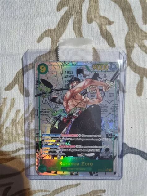 ONE PIECE TCG Roronoa Zoro OP06 118 SEC Manga Rare Art Super Parallel