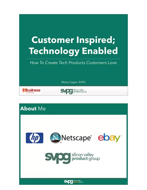 Marty Cagan - Customer Inspired; Technology Enabled | PDF