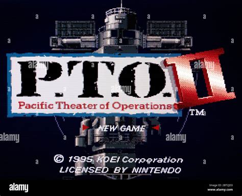 Pto Pacific Theatre Of Operations Ii 2 Snes Super Nintendo