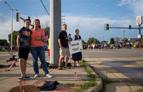 Police From Around The Region Attend Mpd Officer Michael J Michalskis