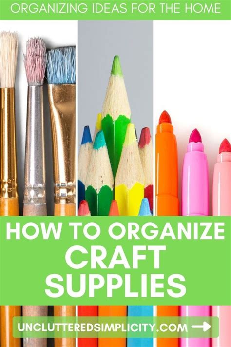 Simple Steps To Organize Craft Supplies Conquer Craft Clutter Artofit