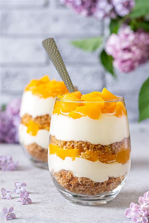 Peach Vanilla Cheesecake Trifles