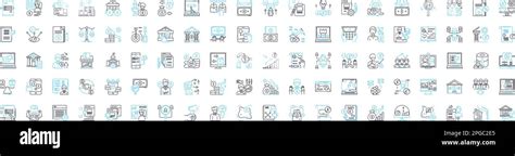 Bank Investments Vector Line Icons Set Savings Stocks Bonds Mutual