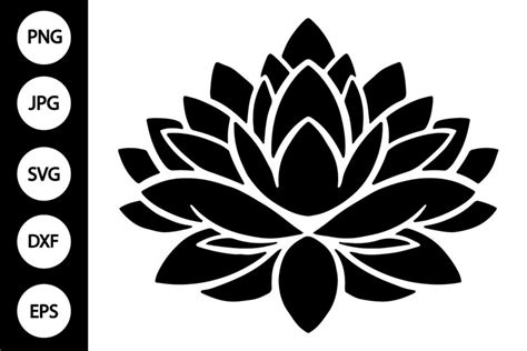 Silhouette Lotus Flower Svg 3172058