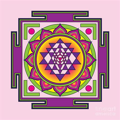 Sri Yantra Mandala Digital Art By Galactic Mantra Fine Art America