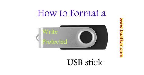 How To Format A Write Protected Usb Stick Digital Adda