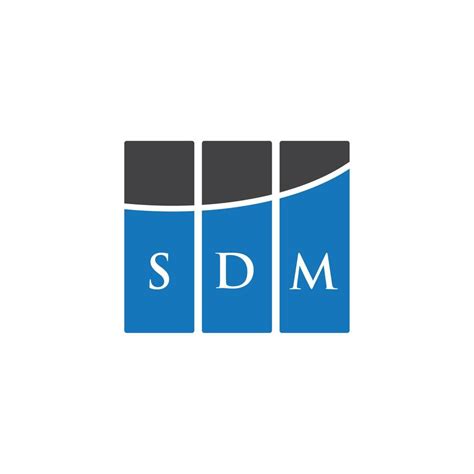 Dise O De Logotipo De Letra Sdm Sobre Fondo Blanco Concepto De