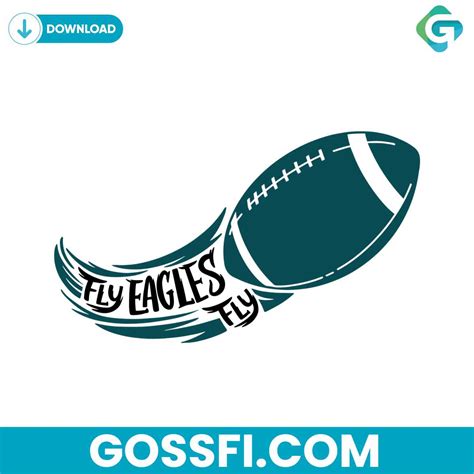 Fly Eagles Fly Football Svg Cricut Digital Download