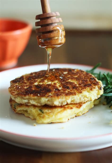 Savory Corn Pancakes With White Cheddar Rosemary Set The Table