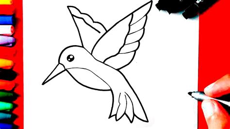 CÓMO DIBUJAR COLIBRI YouTube