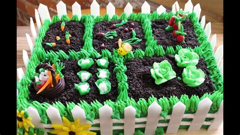 How To Make A Vegetable Garden Cake YouTube