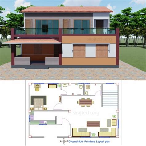 Duplex small house design Archives - SIRAJ TECH