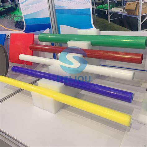 Plastics Pe Pvc Ptfe Pa Rod Mc Nylon Round Bar Pe Rods Multi Color