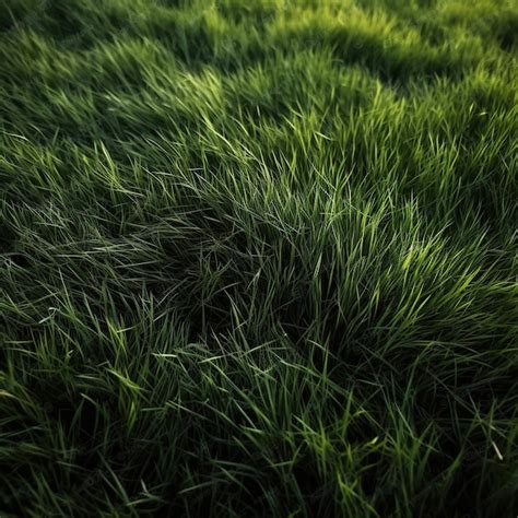 Premium Ai Image Aesthetic Illuminated Green Grass Generative Ai